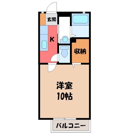 小山駅 徒歩10分 1階の物件間取画像